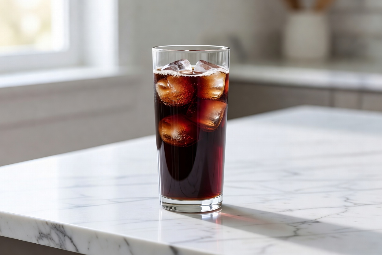 Calimocho servido en vaso alto