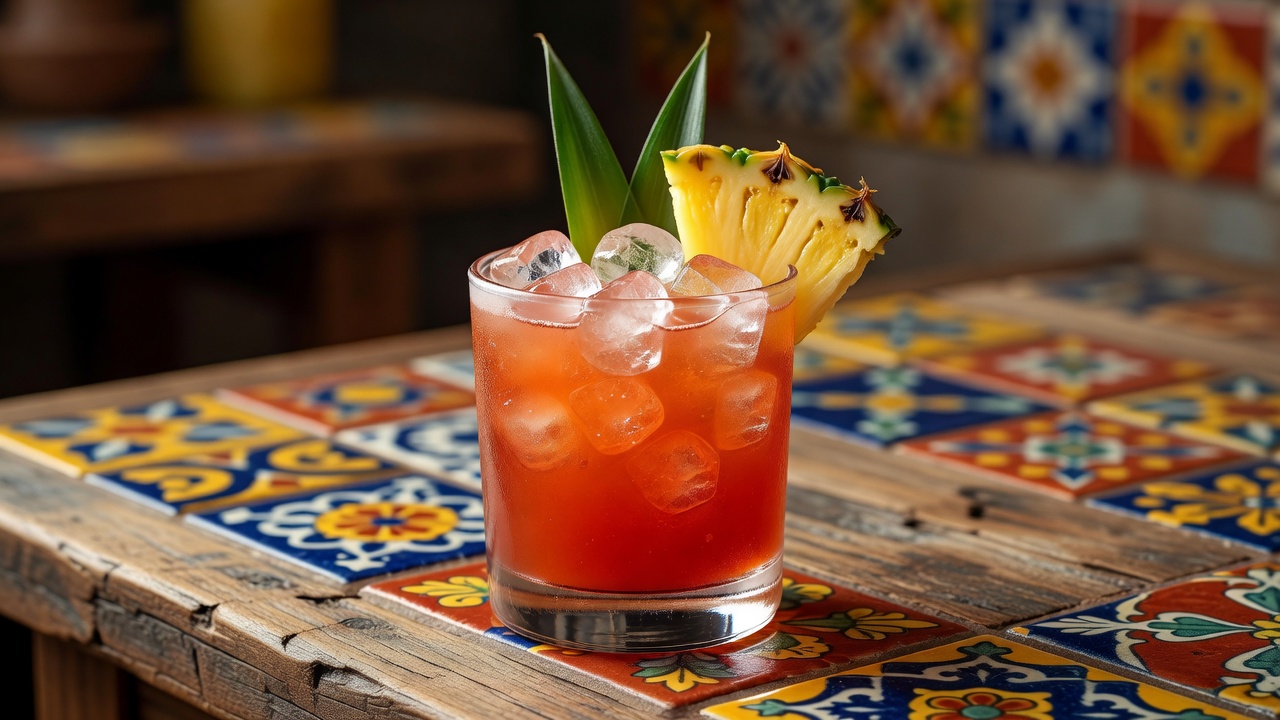 Jungle Bird servido en old fashioned