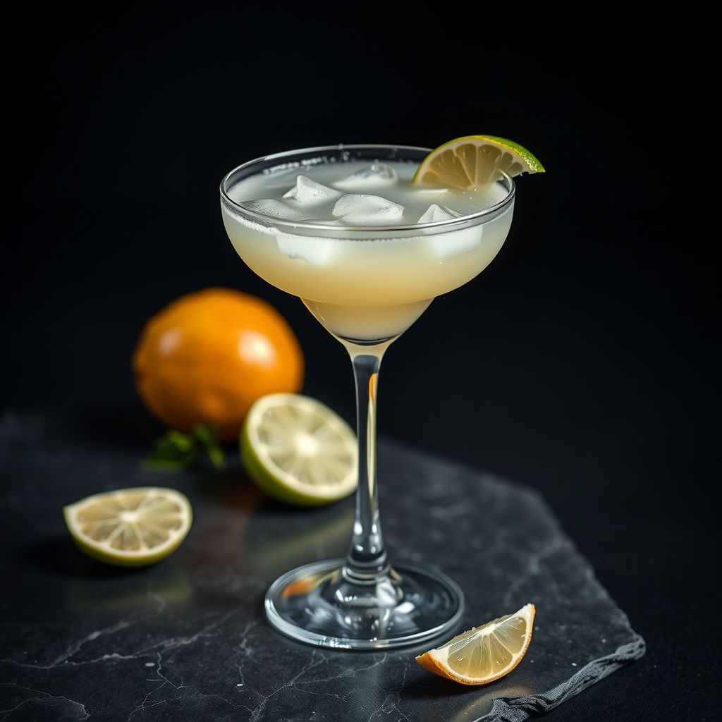 Daiquiri servido en copa de cóctel