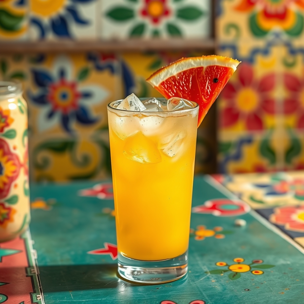 Mai Tai servido en collins