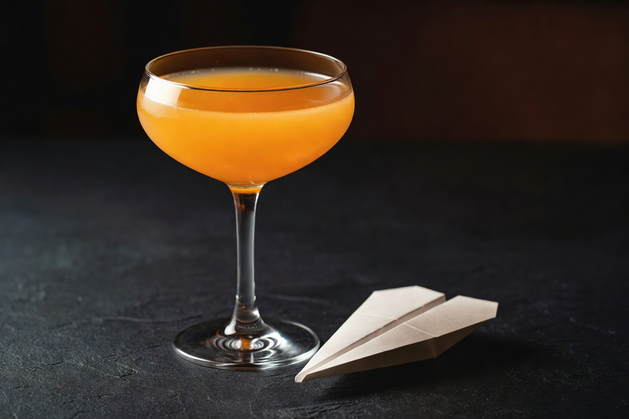 Paper Plane servido en copa coupé