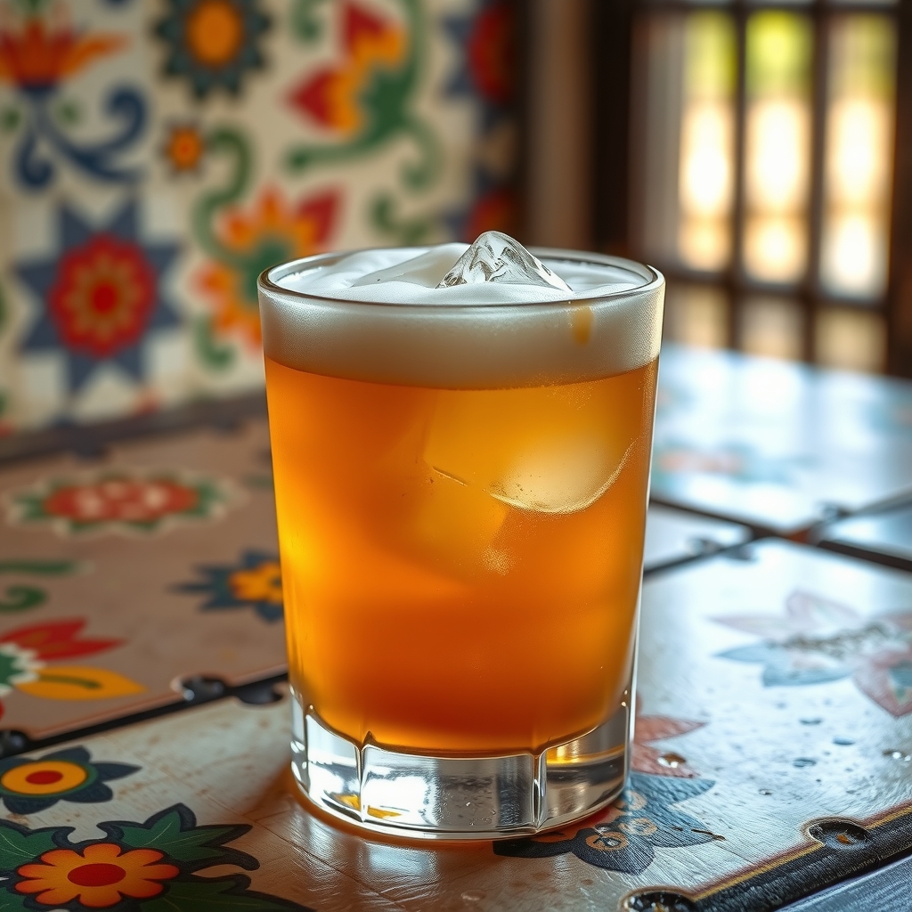Whiskey Sour servido en old-fashioned